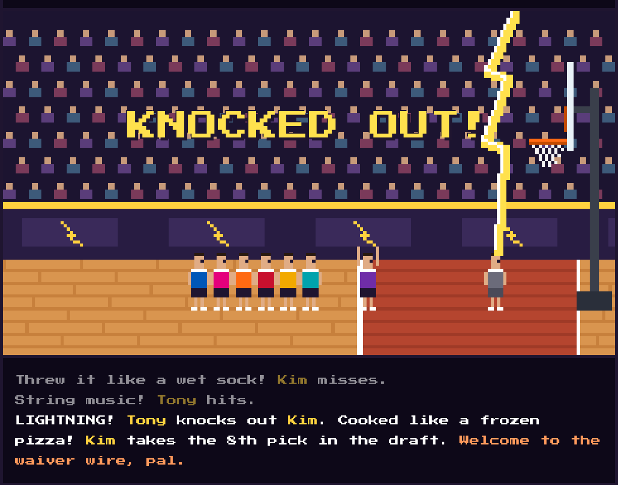 Lightning knockout at the free throw line